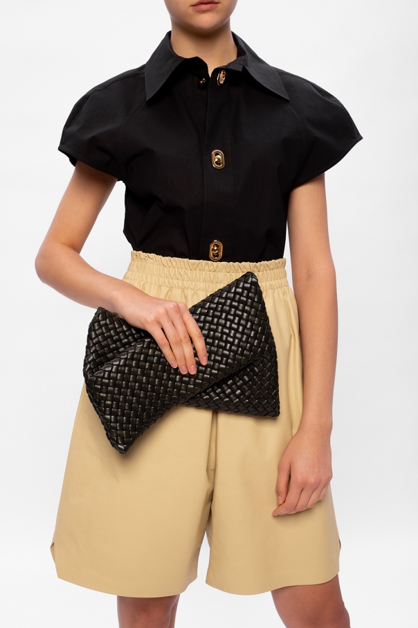 Bottega veneta criss cross clutch sale